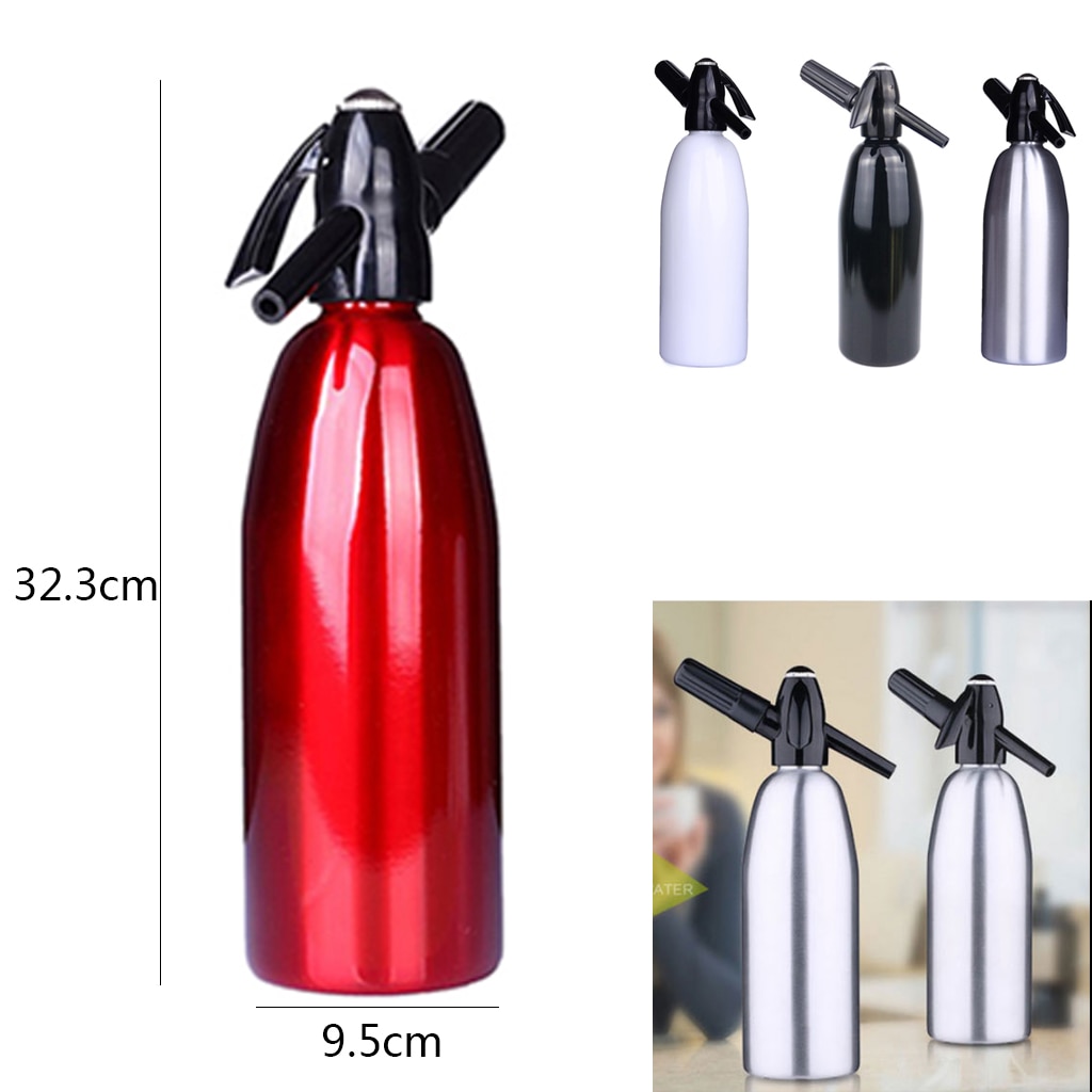 1000 ML DIY Soda agua sifón bebida máquina de jugo Bar cerveza burbuja Soda sifón fabricante botella Sodastream máquina Co2 inyector herramientas