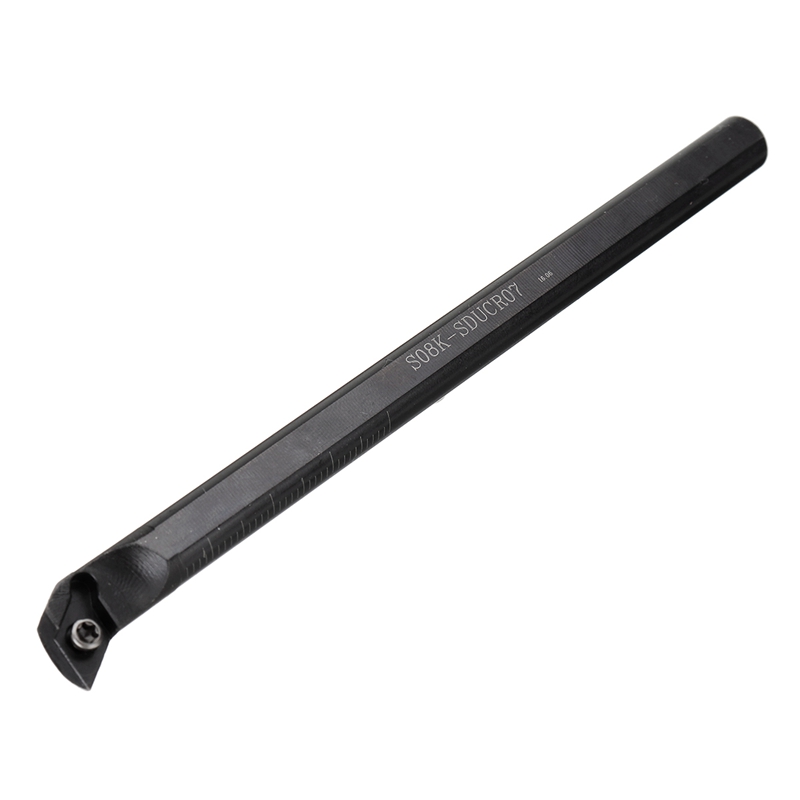 Soporte de herramienta de torneado de torno Indexable de vástago de 8mm con inserciones de carburo CCMT060204 DCMT070204 para máquina CNC