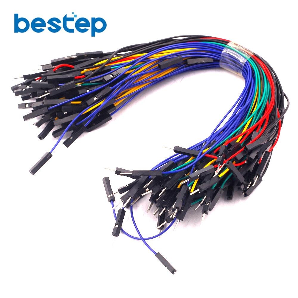 100pcs 1p to 1p 20CM 5 Colors Female to Female Jumper Wire Dupont Cable for arduino Diy Kit