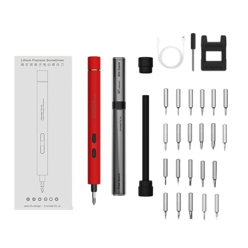 1 Set Mini Elektrische Schroevendraaier Boor Draagbare Draadloze Power Schroevendraaier Kit R9UC