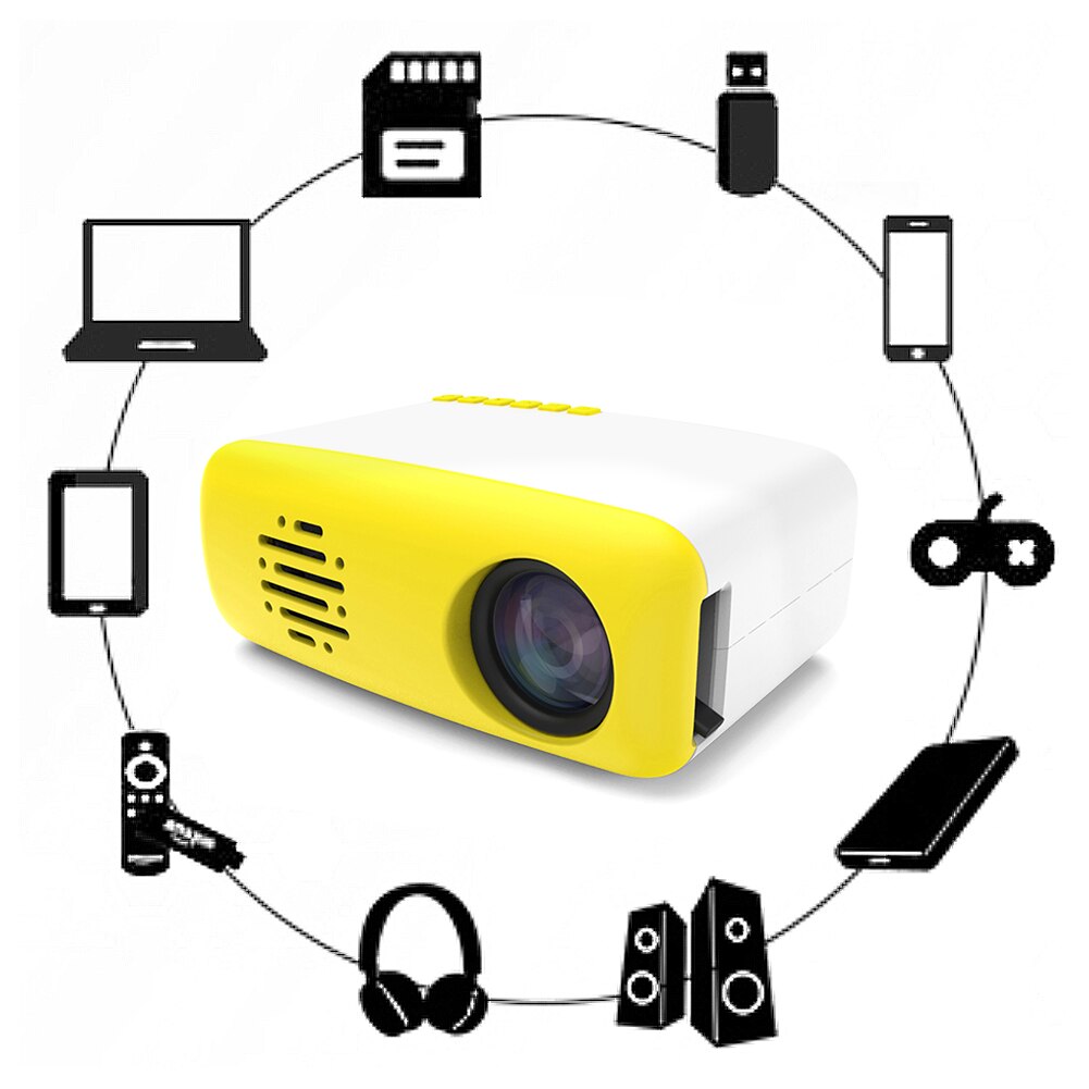 Small Mini Projector HDMI Same Screen Interface Projection HD Projector Home Cinema Led Projector Portable Projector