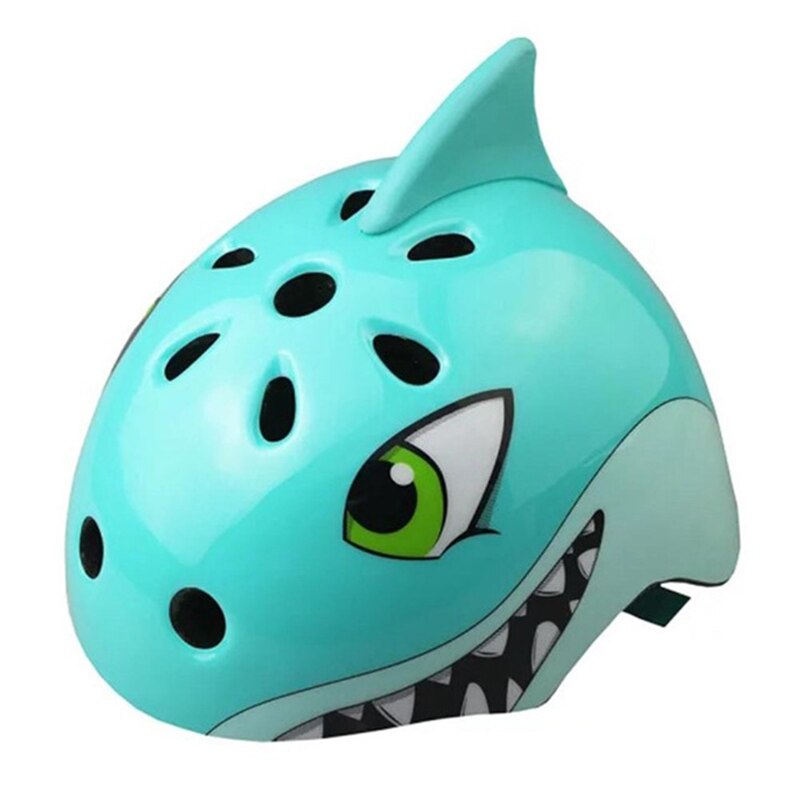 GOPLUS Kid Safety Bike Helmets High Density PC Cartoon Skating Child Cycling Riding Kids Bicycle Helmets Skiing Safety Helmet: shark / M