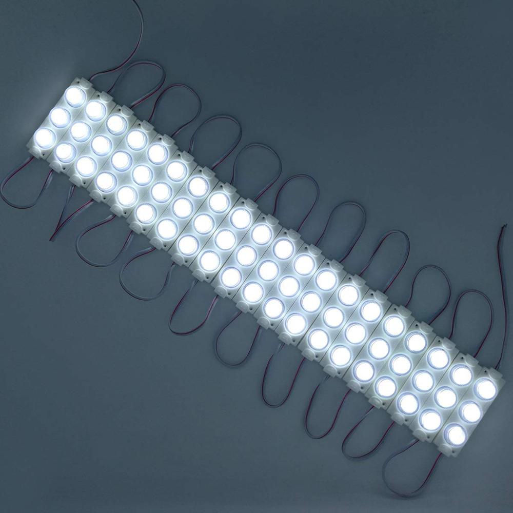 LED Module light White IP68 Waterproof 3 LED/Module 3030 SMD DC 12V Decorative Light for Letter sign bar Advertising Strip Light