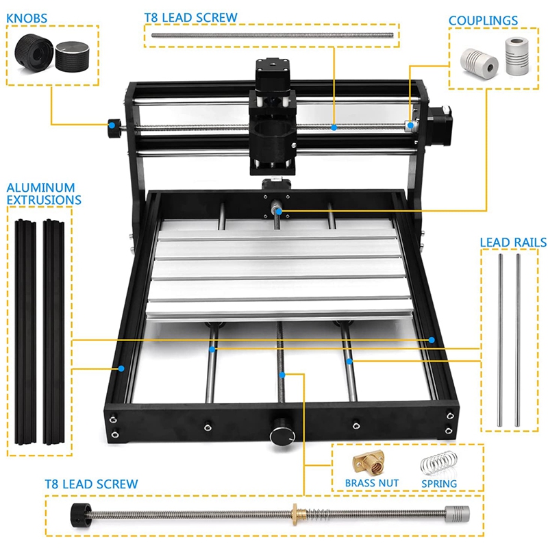 3018 Cnc Upgrade Kit Voor X-As Upgrade En Y-As Extension