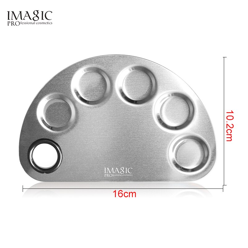 IMAGIC Professionelle machen-hoch Palette Schönheit Edelstahl machen-hoch Nagel Lidschatten Stiftung Mischen Palette Spachtel Kosmetische Werkzeuge