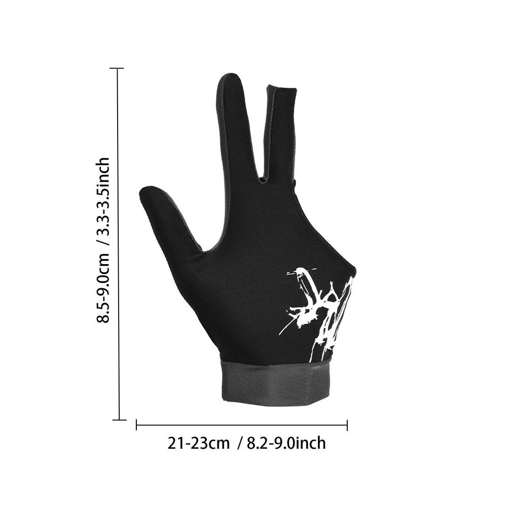 Guantes de 3 dedos para ejercicio, antideslizantes, ajustables, transpirables, finos y sedosos, proceso de empalme de billar, guantes de mesa de billar de 3 dedos: Azul marino