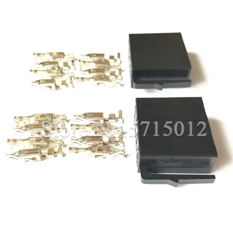 8 Hole 10487 Universal Auto Radio ISO Connector Car Radio Socket Adaptor For Wiring Harness