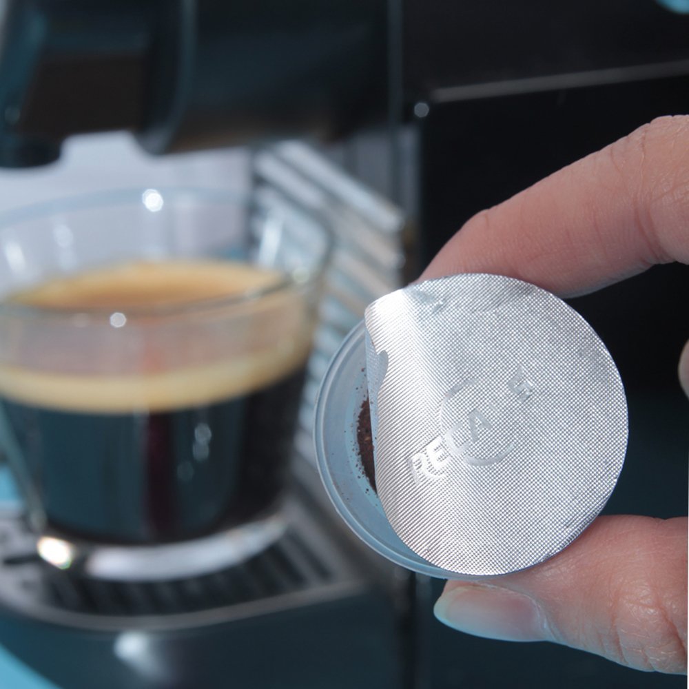 Recaps Disposable Empty Coffee Capsule Pod Fillable Espresso Coffee or Tea for Nespresso