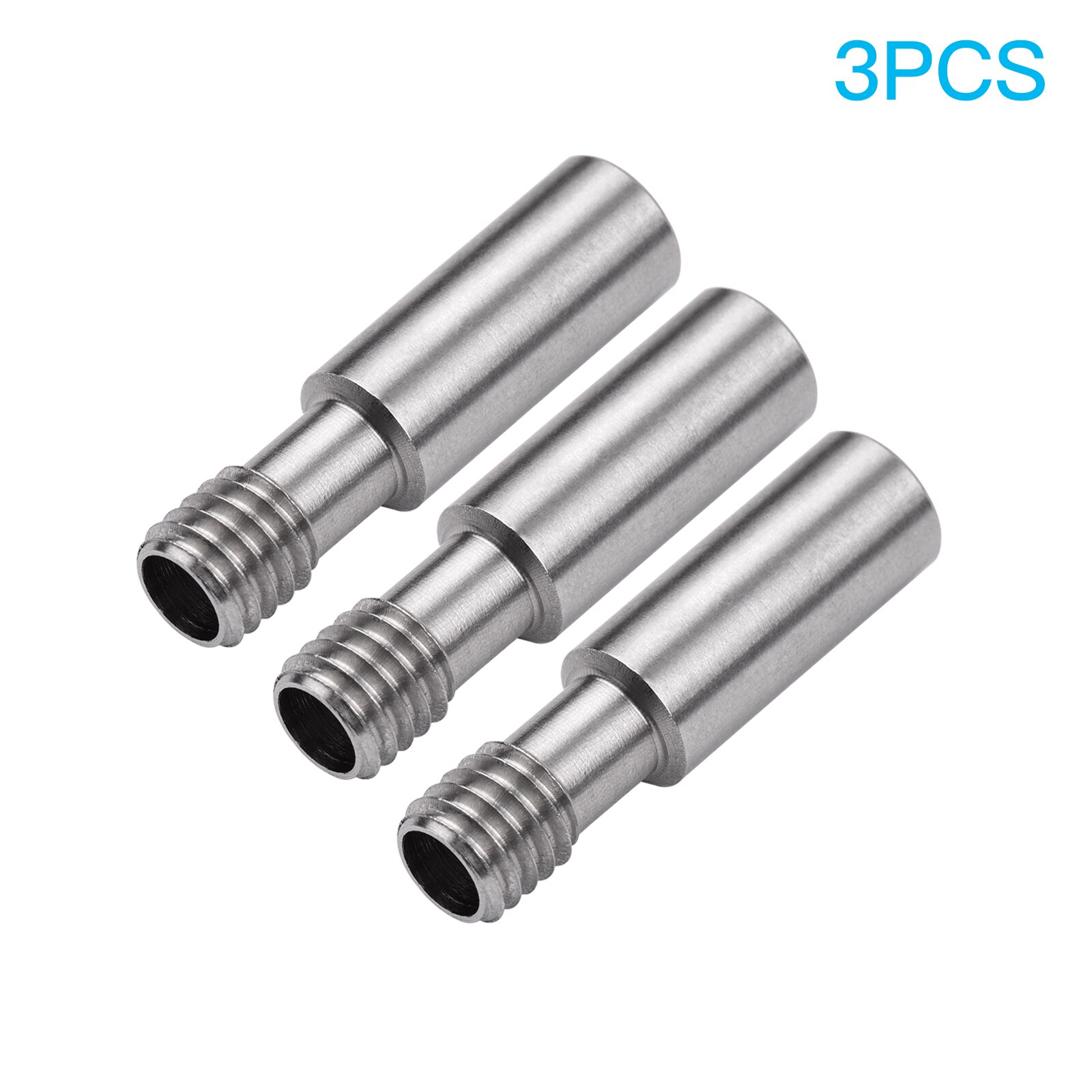 1/3/5 pièces Tube de gorge d'extrudeuse MK8 tout en métal vis M6 longueur 26mm pour imprimante 3D série CR-10/Ender Hotend: 3pcs