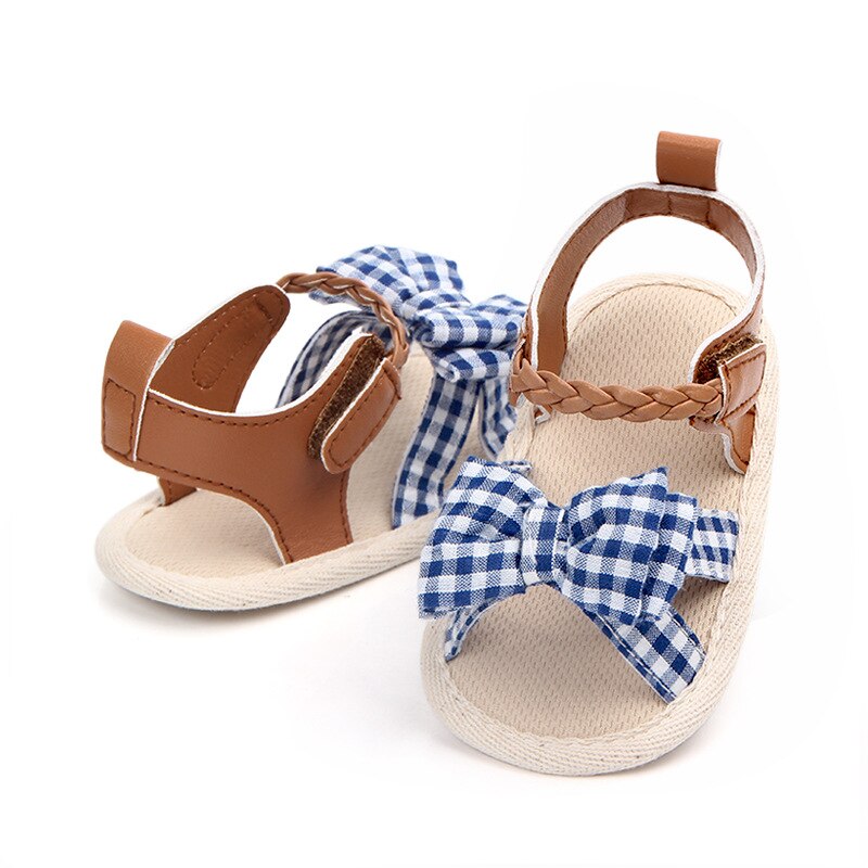 Brand Infant Baby Summer Shoes Toddler Leather Shoes for Girls Soft Sole Cute Bowknot Princess Newborn Footwear 1 Year Old