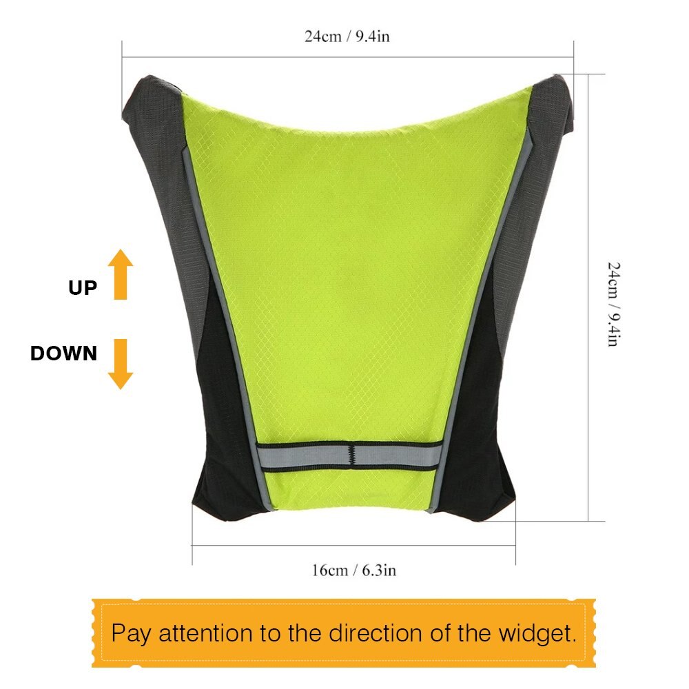 Bicycle Vest 5 LED Signal Safety Light Outdoor Cycling Wireless Remote Control LED Bike Lights Vest for Hiking Riding Climbing