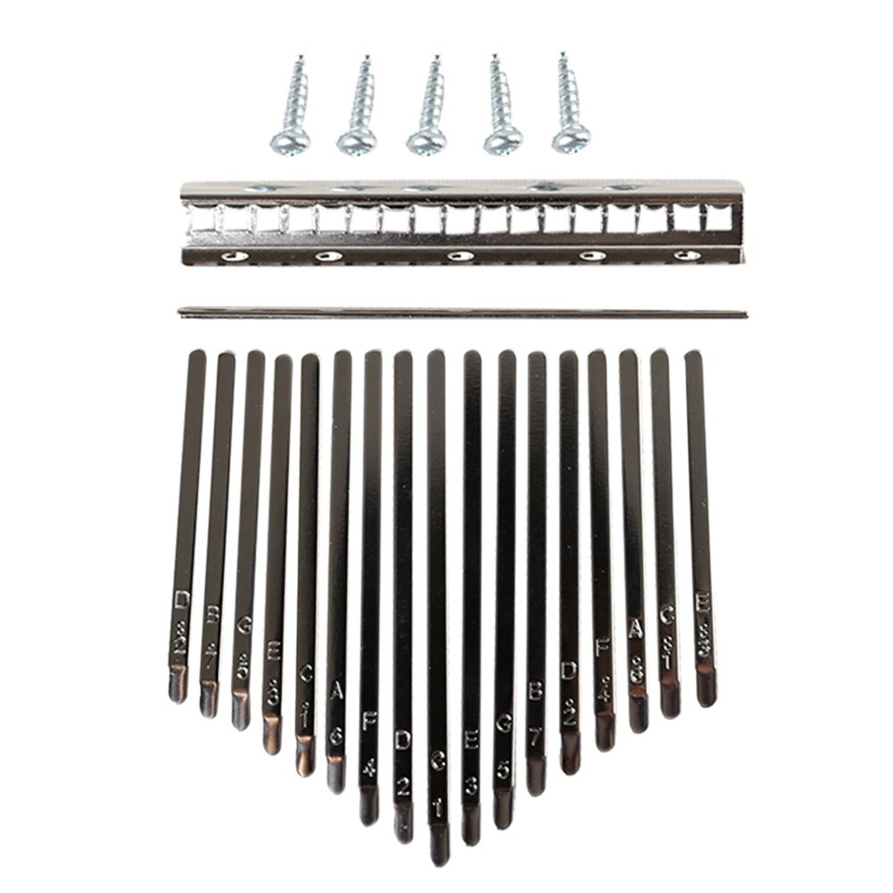 17 tangenter kalimba diy-set pianotangenter bro sovhäfta granatsplitter bokstäver tangentbord musikinstrument reservdelar: A