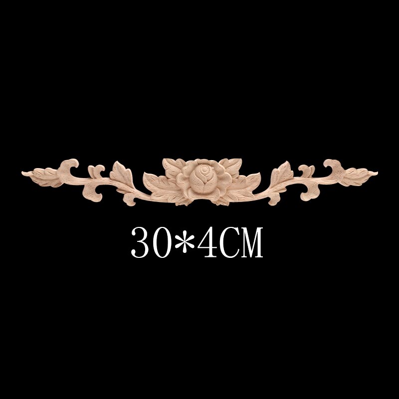 Europese Decal Houtsnijwerk Massief Houten Deur Hart Bloem Home Decoratie Retail En Hout Mouldings Hout Applique Muren: C46-2