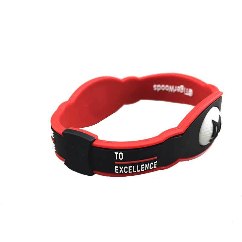 Golf Siliconen Armband Zwarte en Rode Kleur T Woods Energie Golf Polsband Voor Mannen & Vrouwen Training Aids Accessoires