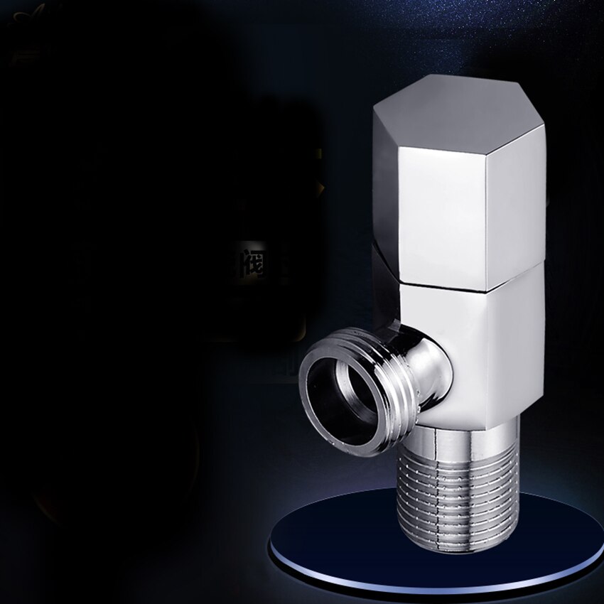 Household Bathing Heat Cold Water Adapter Valve Toilet Hardware Faucet Triangular Threaded Valve Water Pipe Connector Valve G1/2