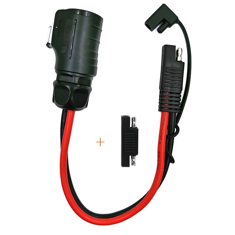 Solar Panel Connectors to DC Extension Cable 16AWG With DC 5.5mmx2.1mm,DC 3.5x1.35mm,DC 5.5x2.5mm And DC8mm Adapter: SAE to LP-20