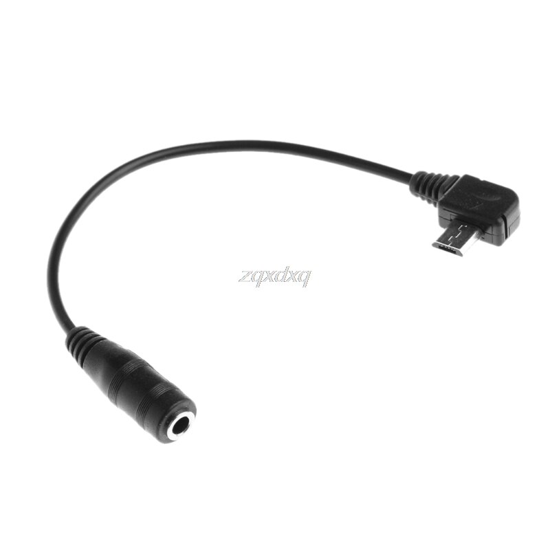 Micro USB B 5 Pin Male To 3-Pole 3.5mm Female Jack Aux Audio Adapter Cable 15cm Electronics Stocks