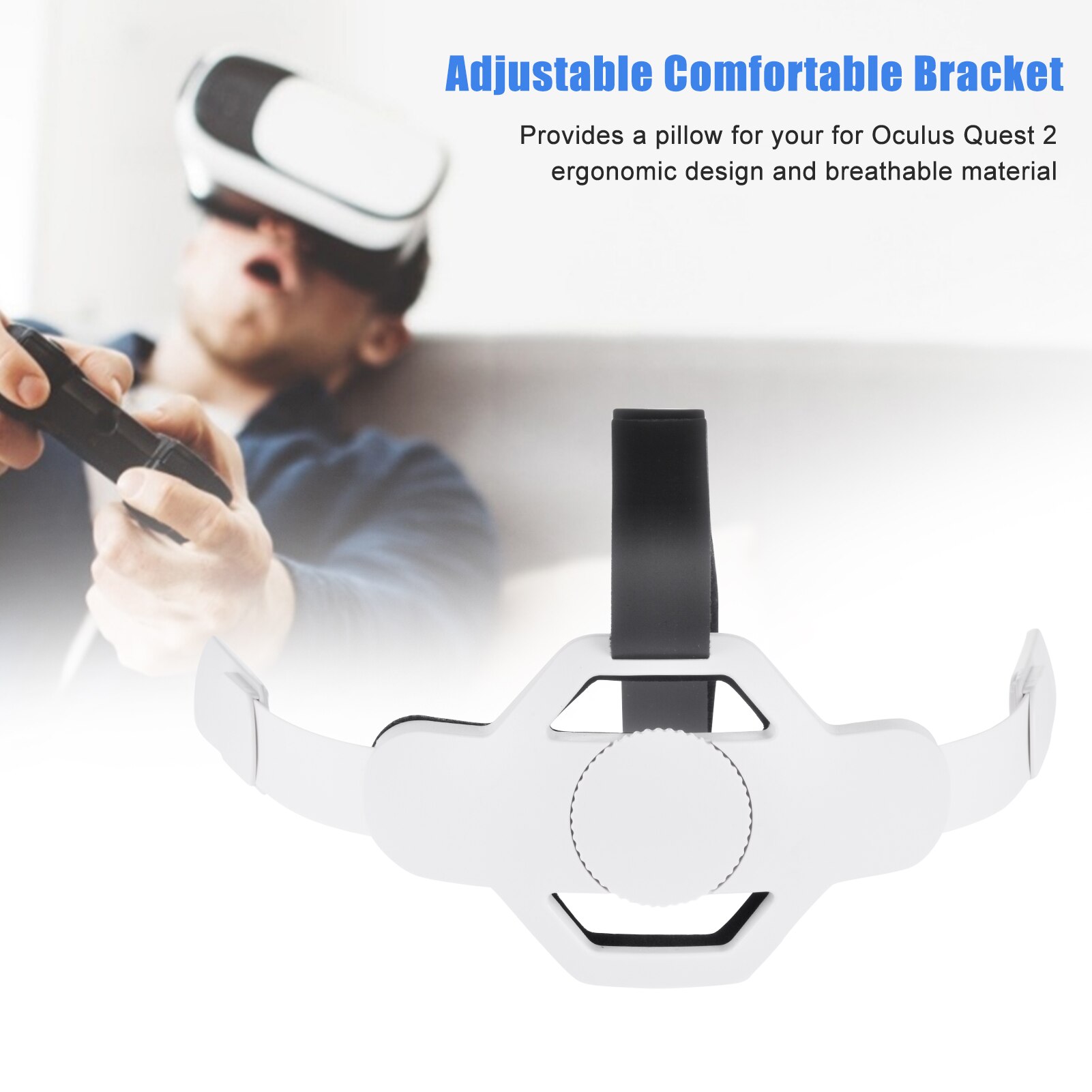 Replace Virtual Reality Quest 2 Elite Adjustable Comfortable Bracket Headband Head Strap For Oculus Quest 2 Strap Accessories