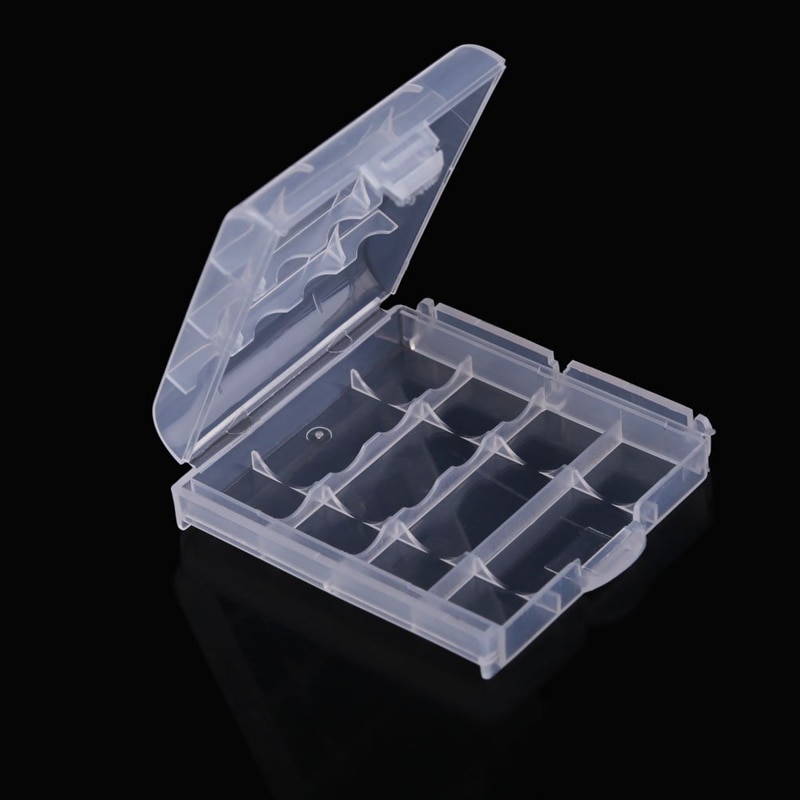 10 Pcs Plastic Case Holder Storage Box Cover For Rechargeable AA And AAA Batteries SGA998