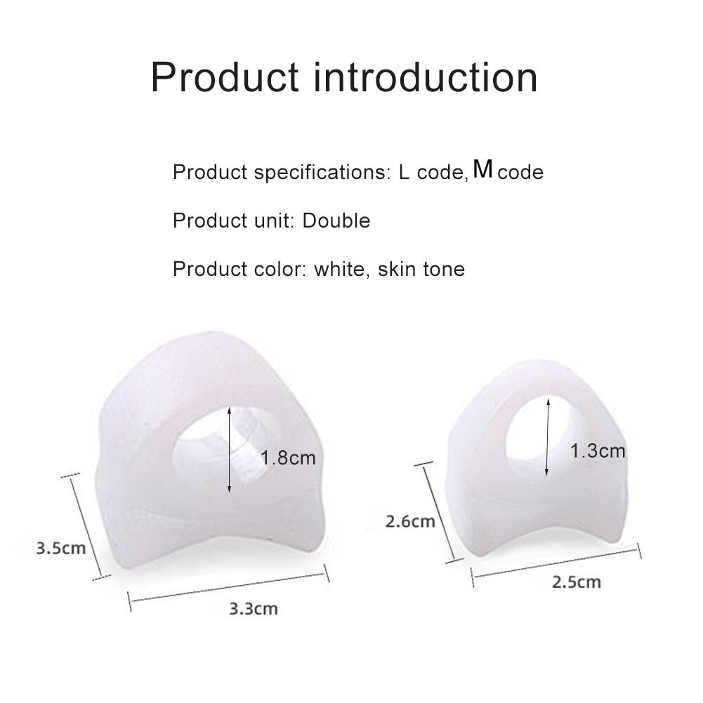 2pcs Toe Separator Insoles Ring Separation Hallux Valgus Correction Pad Foot Care Orthopedic Foot Toe Hallux Valgus Correct