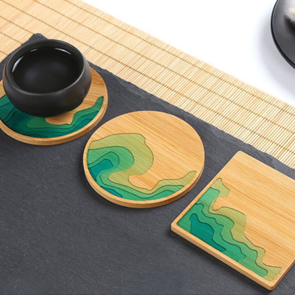 DIY Craft Mold Epoxy Resin Bamboo Coaster Molds Jewelry Ornament Table Decoration Handmade Jewelry Accessories Handcraft
