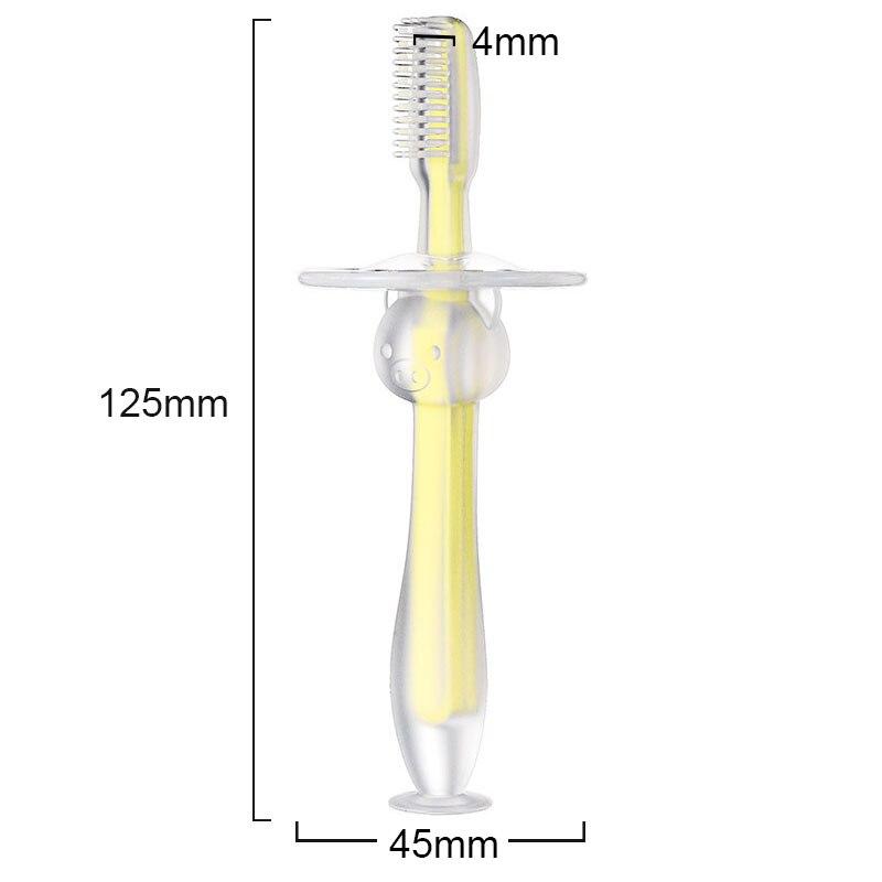 1PC spazzolino da denti per bambini spazzolino da denti in gomma morbida di alta qualità in Silicone per bambini spazzolino da denti per bambini ecologico