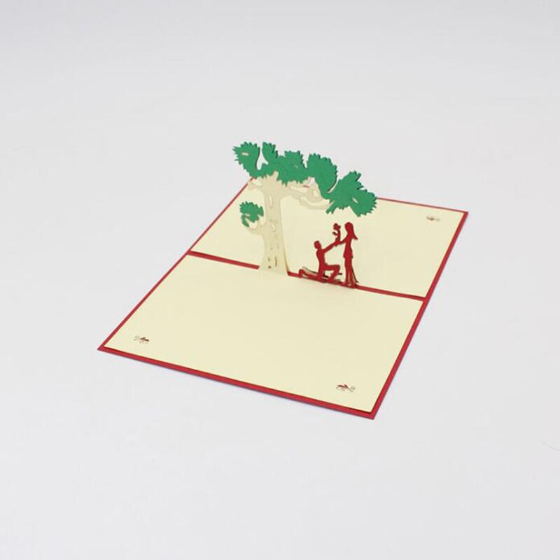 3d pop-upkaarten valentijnsdag ansichtkaart met envelop stickers huwelijksuitnodiging wenskaarten jubileum voor haar