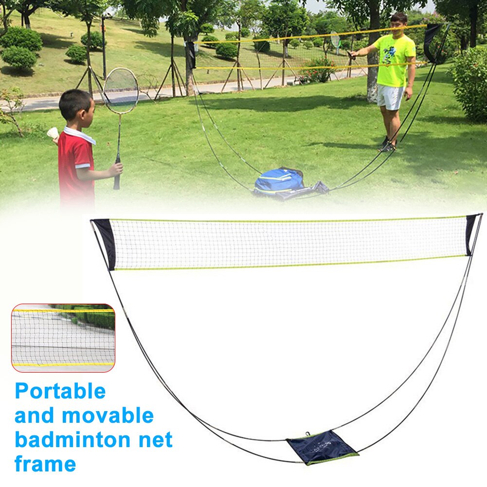 Draagbare Indoor Outdoor Beach Sport Mesh Badminton Netto Verwijderbare Tennis Accessoires Installeren Kids Adult Oefening Met Stand
