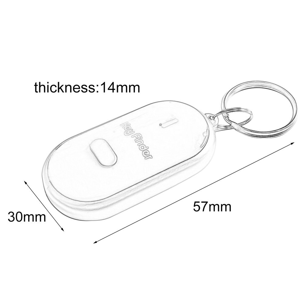 Anti-Verloren Schlüssel Finder Clever Finden Lokalisierer Keychain Pfeife Signalton Klang Kontrolle LED Taschenlampe Tragbare Auto Schlüssel Finder