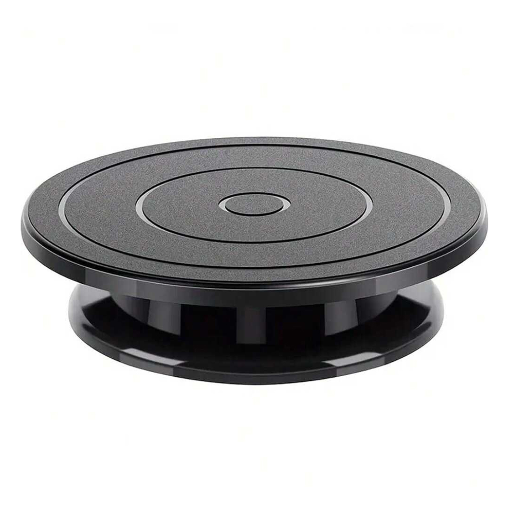 11 Inch Spinning Turntable Engraving Wheels Spinning Cake Turntable Black Painting Turning Table Lightweight Holder For Painting: Default Title