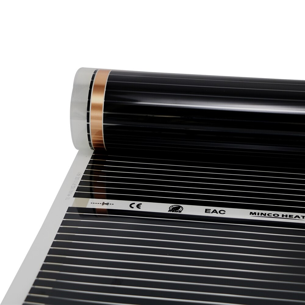MINCO WÄRME Infrarot Heizung Film 50cm Breite 140W/m2 Boden Heizung Film Südkorea Fußbodenheizung Warme Matte 0,75-3,75 m2 Heizung Film