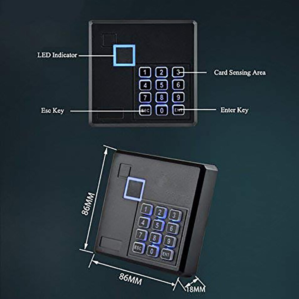 Keypad 125 khz RFID Access Control System Proximity Card Standalone Wiegand 26 Door Access Control system