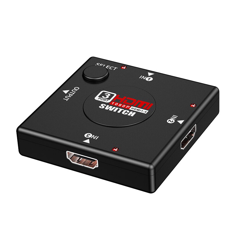 HDMI Switcher, Remote Control Switcher, 3 In 1 Out Switcher HDMI Switcher HD 1.3: Default Title