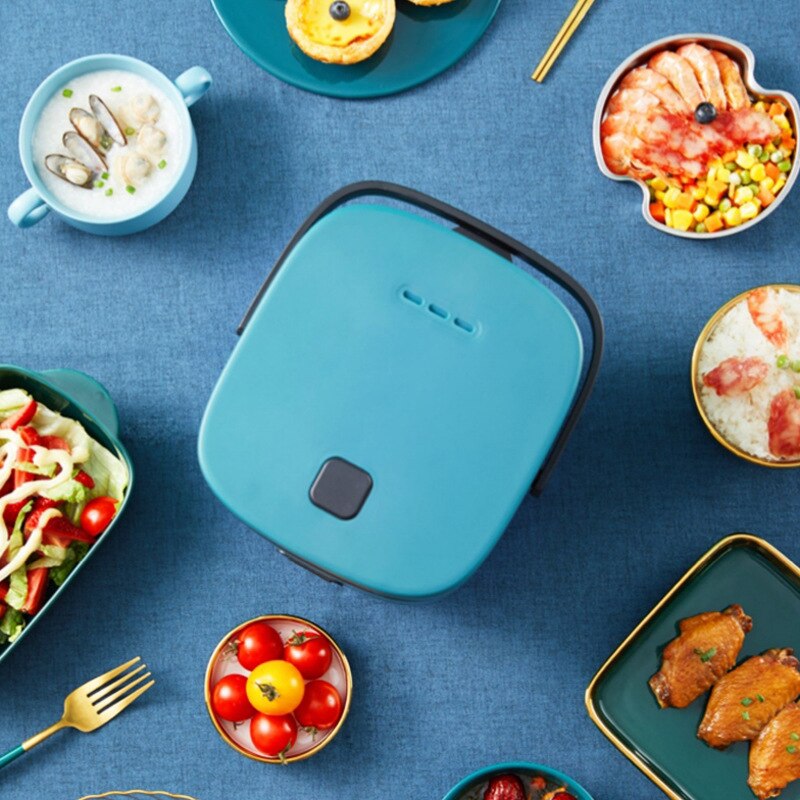 220V 1.2L Cute Mini Rice Cooker Small 1-2 Person Rice Cooker Household Single Kitchen Small Household Appliances WIth Handle