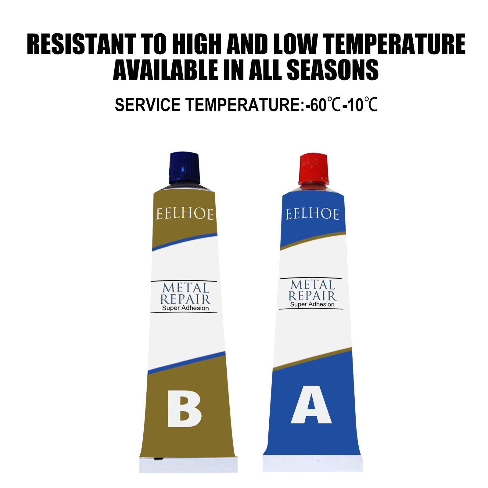 type metal repair glue 80g for industrial-heat resistance cold welding metal repair glue for cracks, fuel tank water pipes