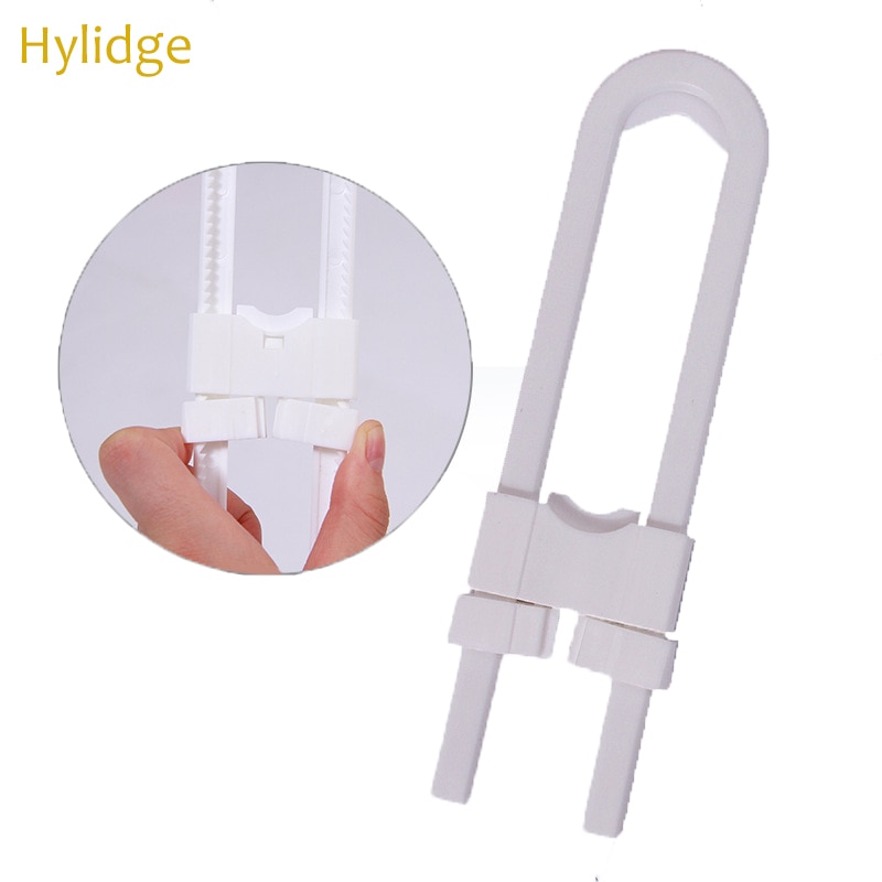 Hylidge Baby Safety Lock U Shape Kids Baby Cabinet Locks Child Protection Cabinet Security Door Locking ABS Plastic Non-Toxic
