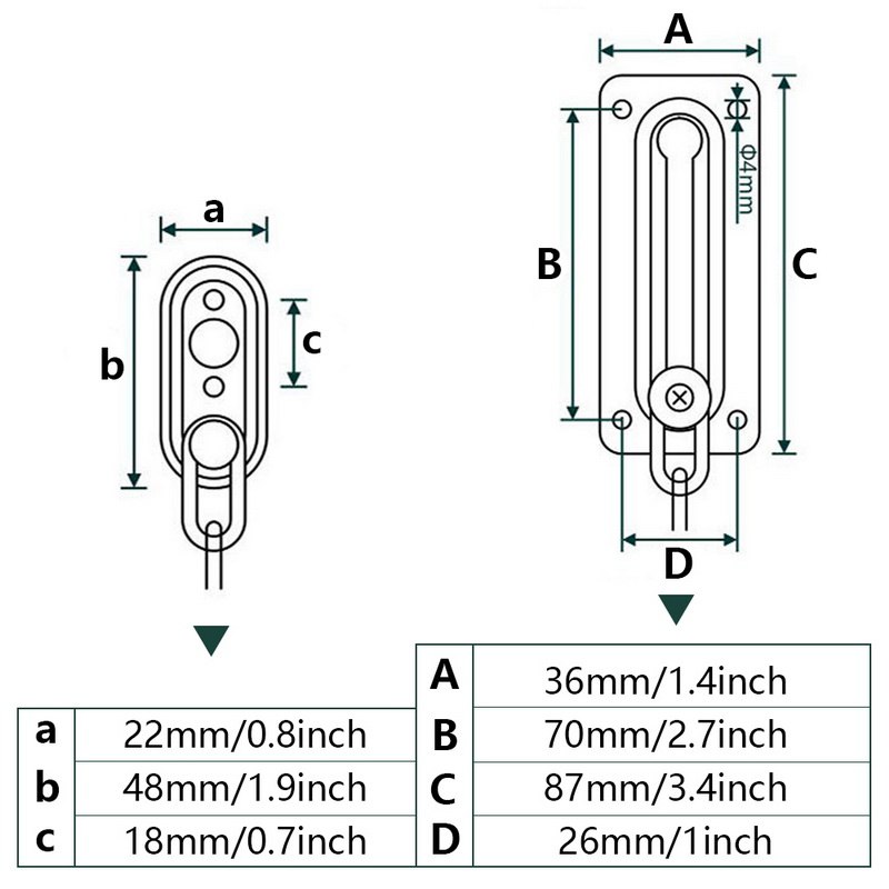 Chain Door Lock Security Safety Slide Bolt Door Chain Lock Guard Tone Cabinet Latch Anti-theft Door Hardware