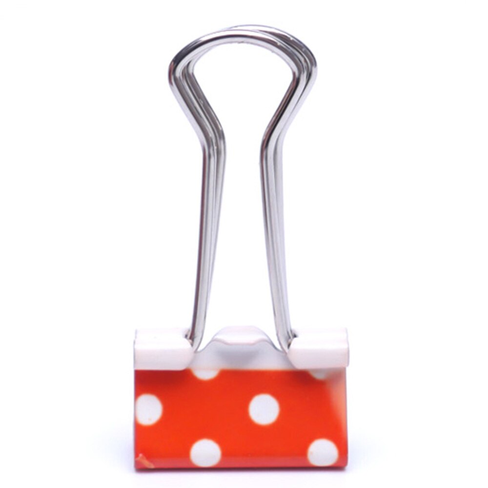 5 sztuk mały rozmiar 38mm drukowane metalowe klipsy robić segregatorów zacisk papieru biuro szkoła wiążące materiały kolor losowo