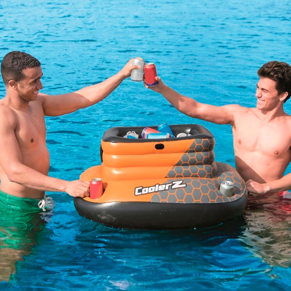 Tragbaren kühlschrank, aufblasbare, Vinyl, beständig, kapazität 49 liter, kalte getränke, Schwimmbad, wasser, deckel, kühlschrank, Strand kühlschrank, aufblasbare kühlschrank, tragbare kühlschrank