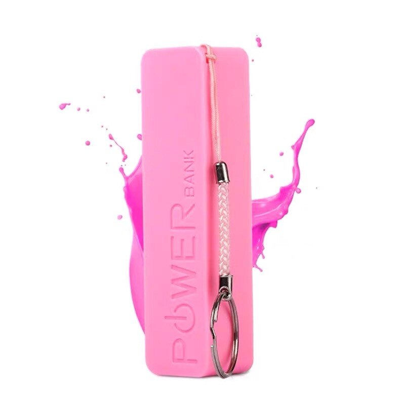 Fetile Draagbare 10000Mah Power Bank Met Sleutelhanger Voor Iphone 8 7 6 Powerbank Externe Batterij Oplader Voor Iphone Xiaomi samsung: Pink-10000mAh