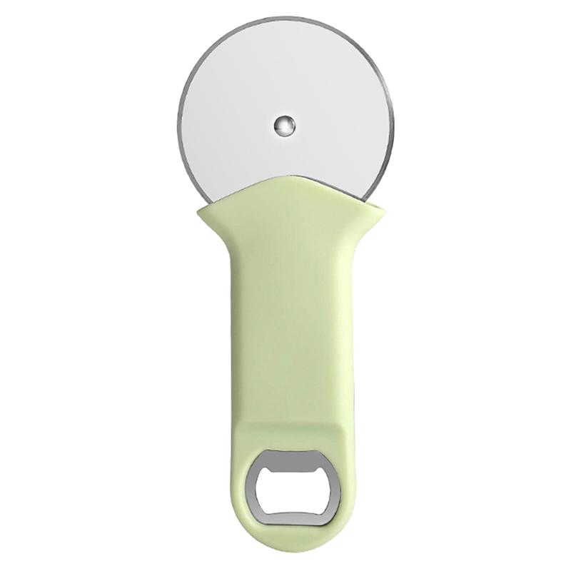 Pizza Cutter Wheel Stainless Steel Pizza Cutter Pastry Pizza Slicer Opener: Light Green