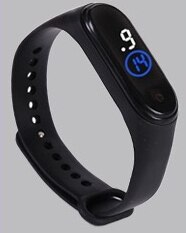 Top sport vandtæt herreur led digital ur kvinder børn fitness armbåndsur touch screen silikone rem ur til børn: M4-7