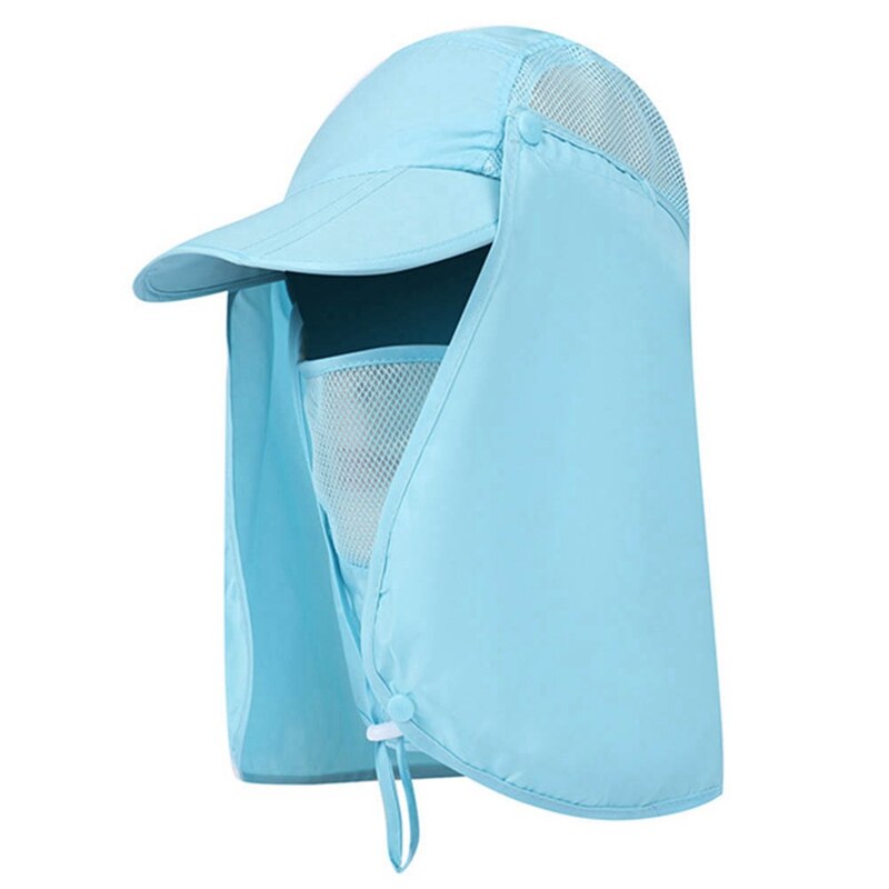 Utendørs sykling maske cap anti-uv vindtett sport visir caps sommer nakke uv beskyttelse casual baseball hatter kvinner menn balaclava: C