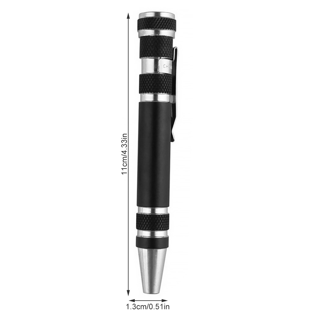 8 In 1 Mini Precision Pen Screwdriver Repair Pen Tool Alloy Precision Gadget for Home Improvement Computer Screwdriver Set Pen