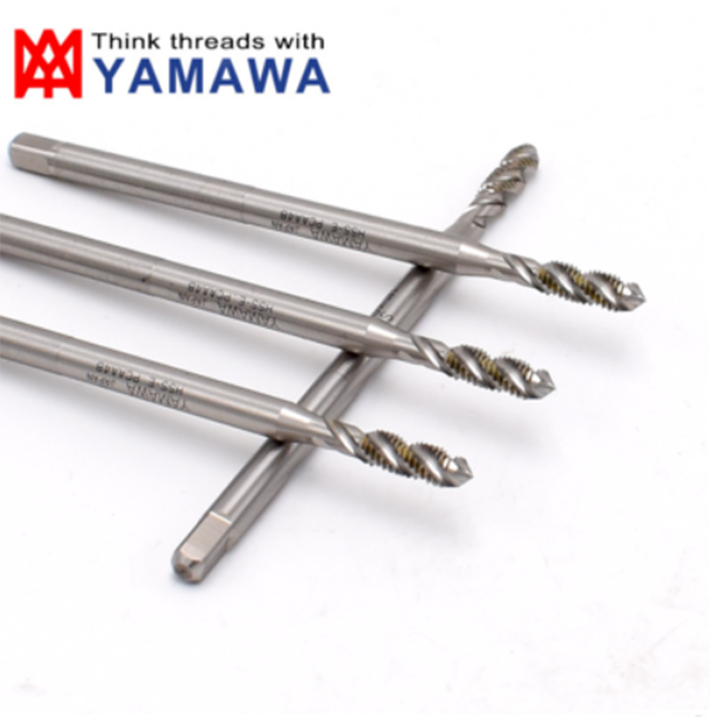 YAMAWA HSSE Metric Long Shank 100MM Insert Spiral Fluted Tap M2 M2.5 M3 M4 M5 M6 Machine Sheath Screw Thread Taps
