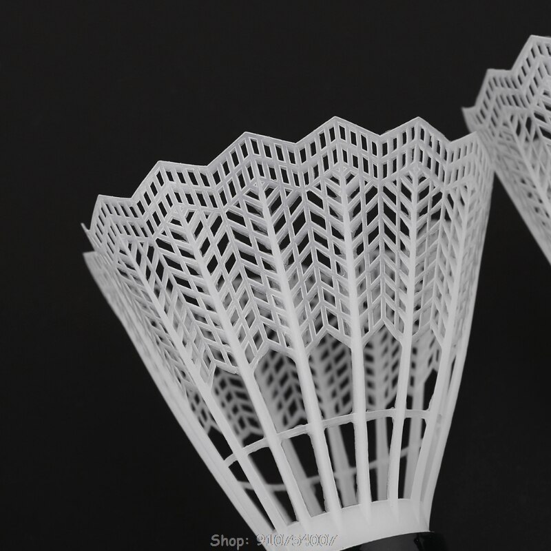 12Pcs White Badminton Plastic Shuttlecocks Indoor Outdoor Gym Sports Accessories N21 20