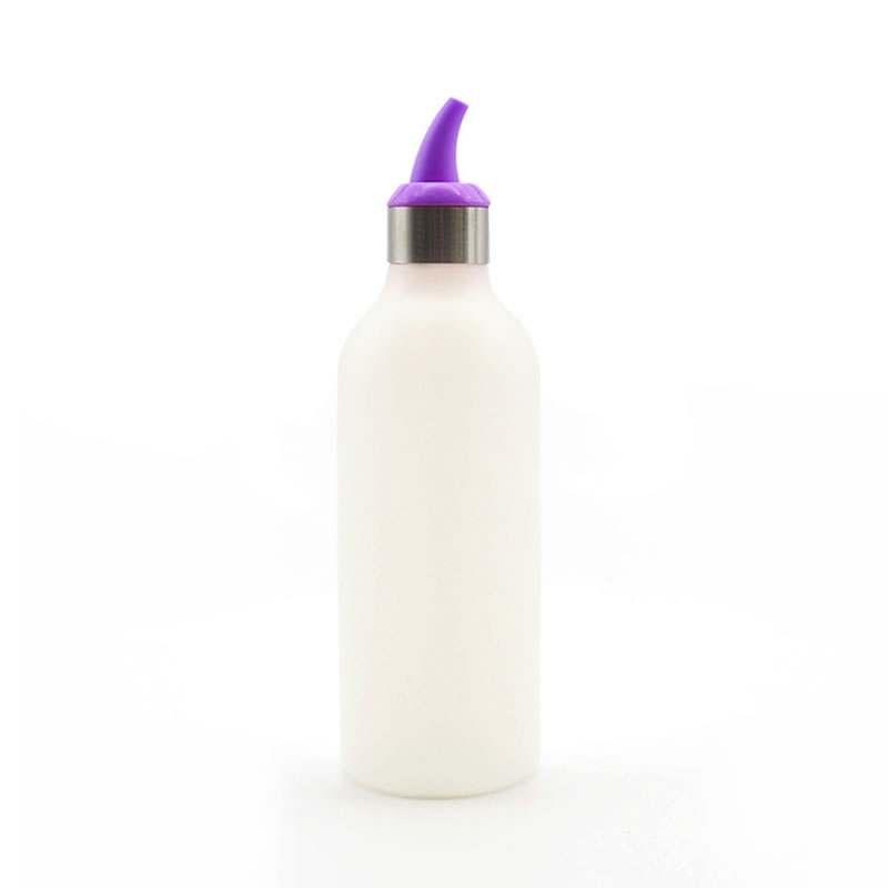 450ml pressa kryddflaska sallad sylt dressing dressing pressa flaskor ketchup vitlök sojasås burk kök matlagning kryddor flaska: Lila