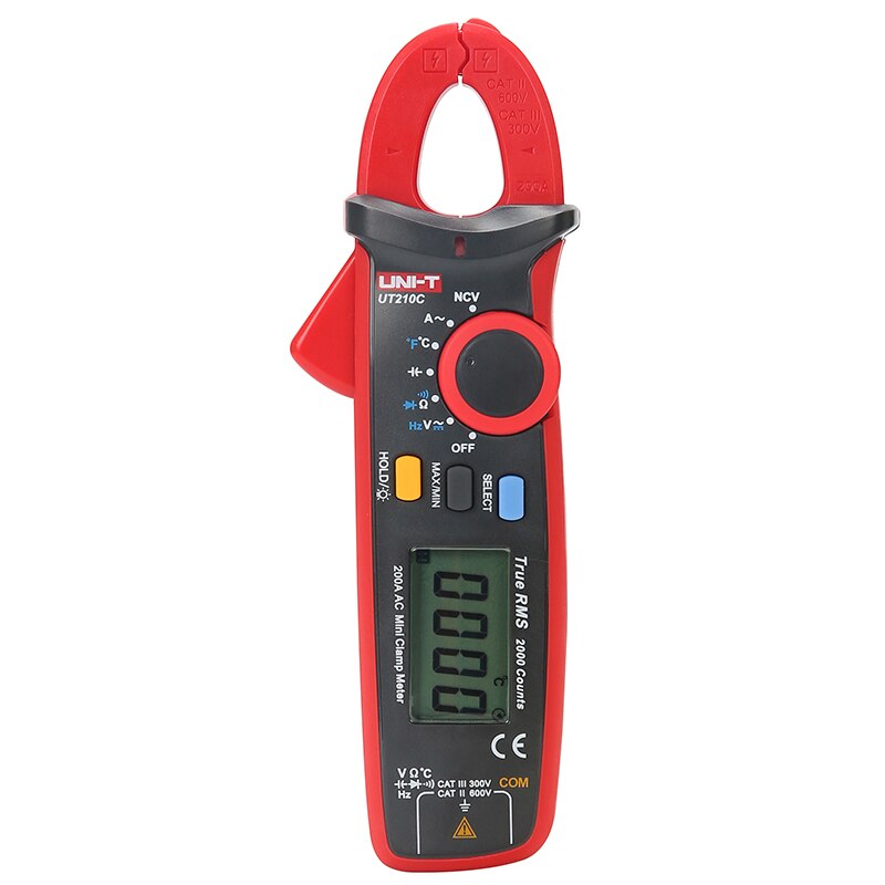 UNI-T UT210D UT210E Pro Digital Mini Clamp Meter AC DC Current True RMS Capacitance Tester Auto Range VFC Multi-Tester: UT210C