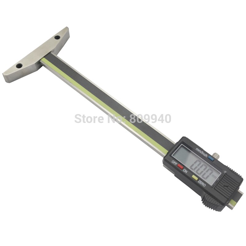 0-50mm 0-100mm 0-150mm Digital Depth Gauge With Slim Rod Electronic Tire Tread Depth Gauge With Thin Rod Caliper