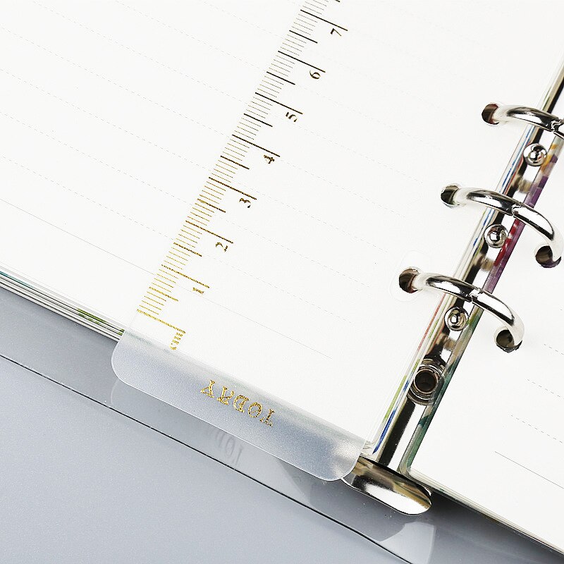 Ruler A4 B5 A5 A6 A7 PP Matt Frosted Planner Agenda Dokibook for 6 Holes Loose Leaf Spiral Notebook Organizer